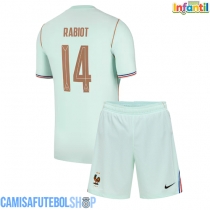 Camisa de time de futebol França Adrien Rabiot #14 Replicas 2º Equipamento Infantil Mundo 2026 Manga Curta (+ Calças curtas)